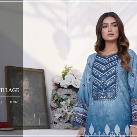 Zartaaj Stitched Lawn D/02.