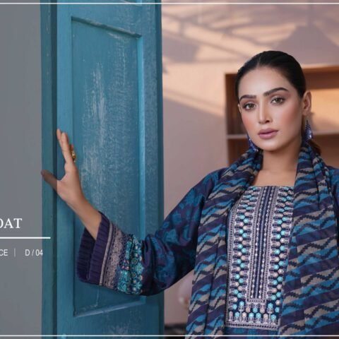 Zartaaj Stitched Lawn D/04